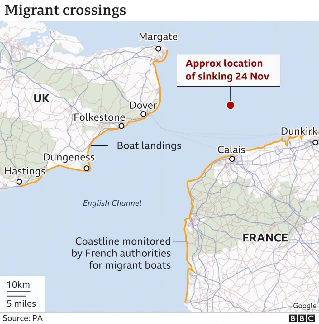 Migrant crossings graphic