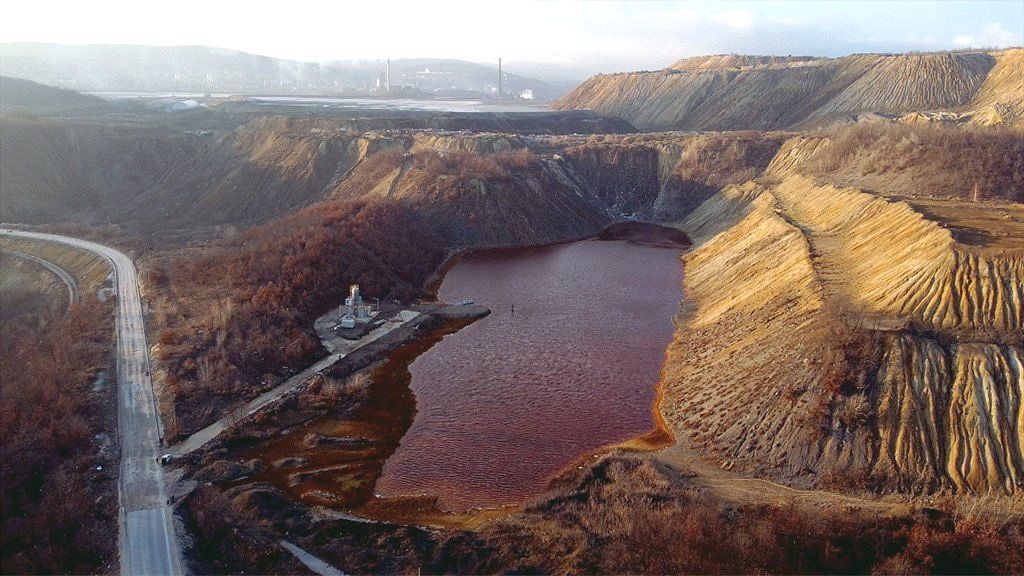 Copper mine near the Serbian city Bor