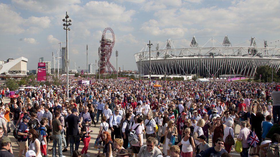 The Olympic park in 2012